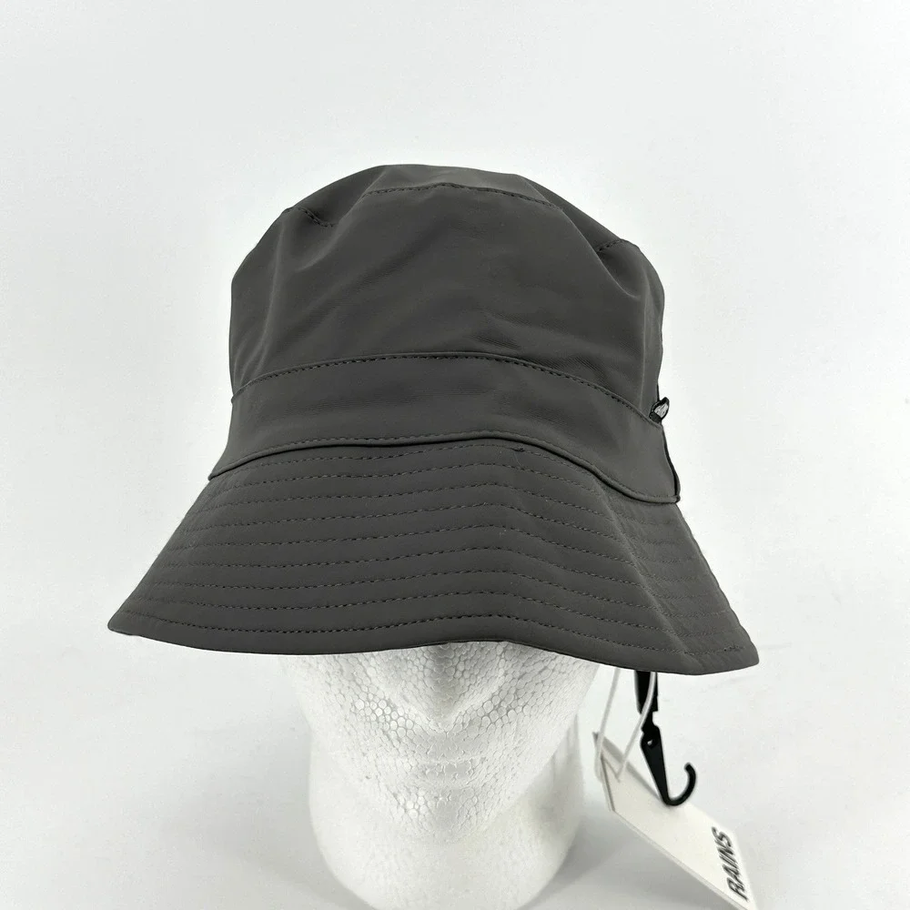 RAINS Gray Bucket Hat Ne Size Unisex New Fishing Boating Golf NWT